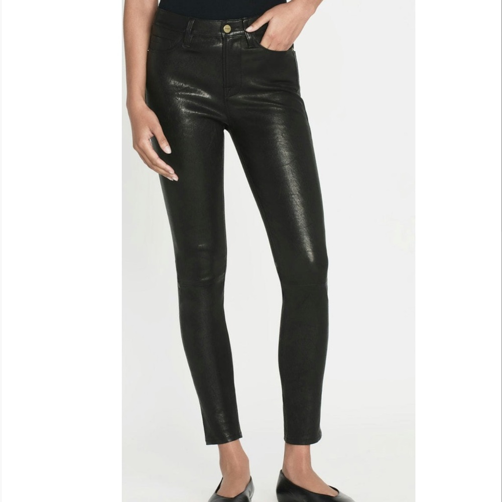 Frame Le Skinny Leather Pants